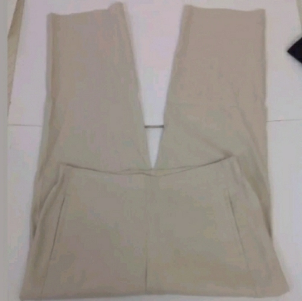 J Jill wide leg linen cream stretch pants size 10